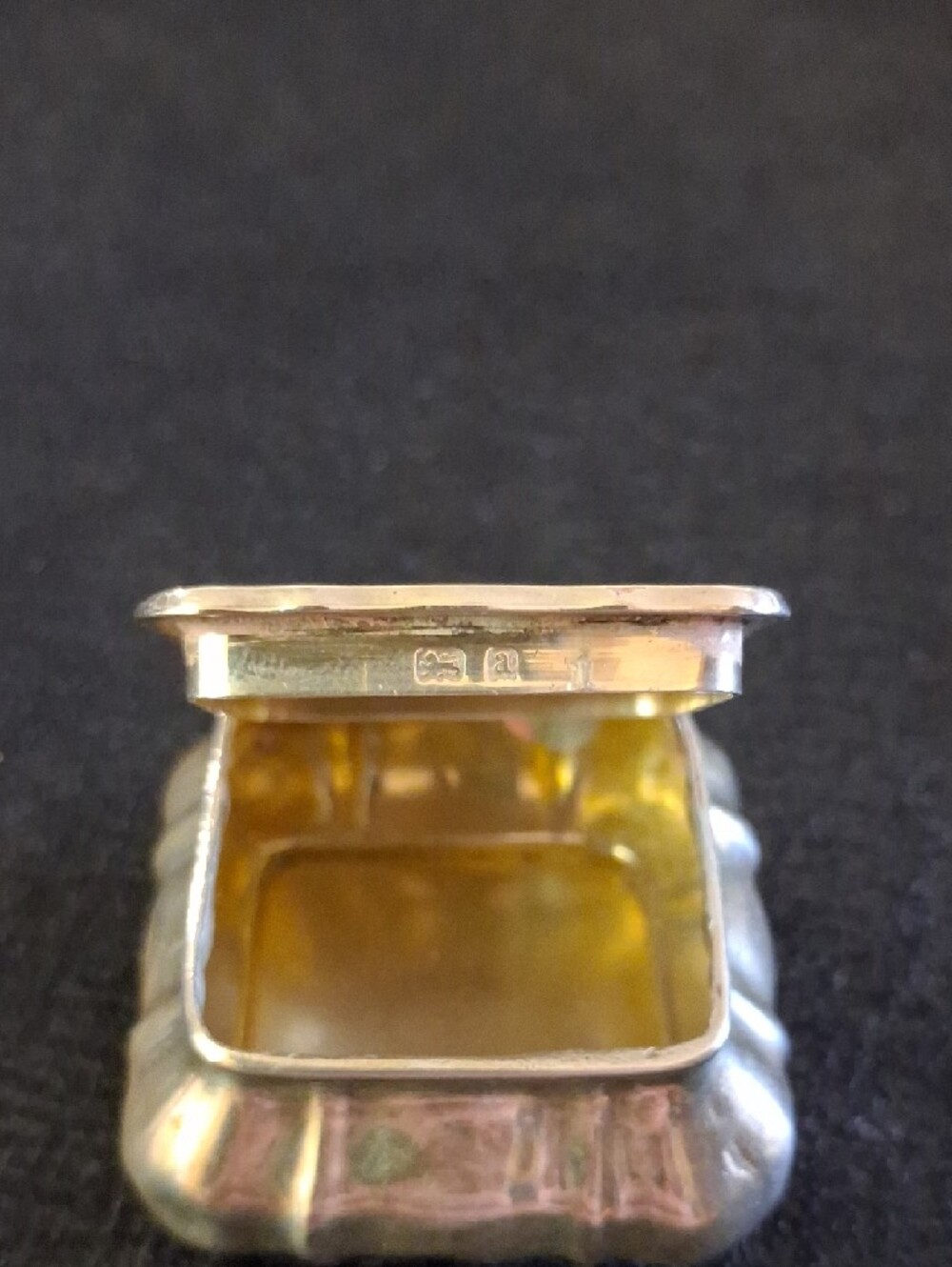 Antique Vintage Small Decorative Sterlin Silver Trinket - Snuff Box - Picture 10 of 10